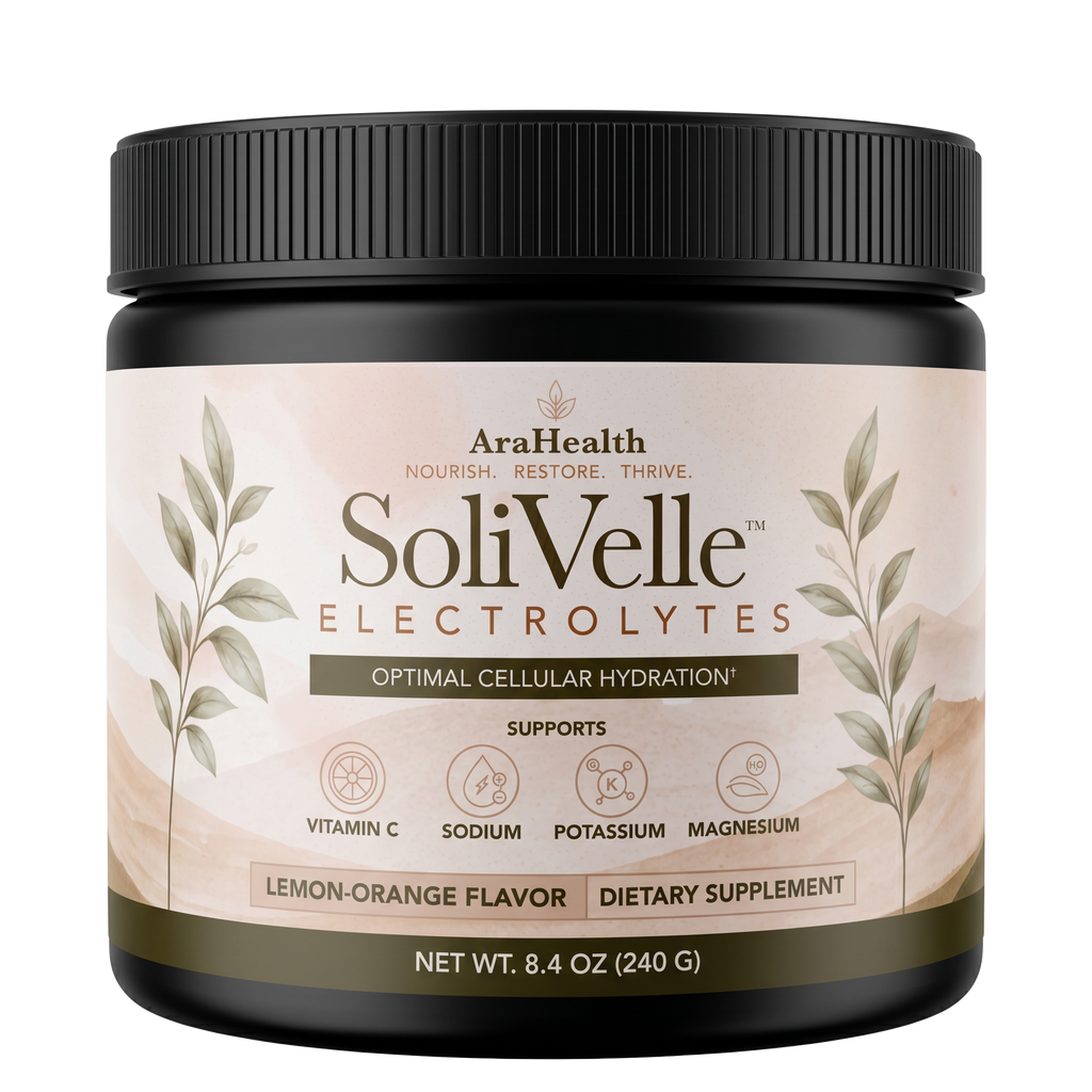 SoliVelle electrolyte supplement jar