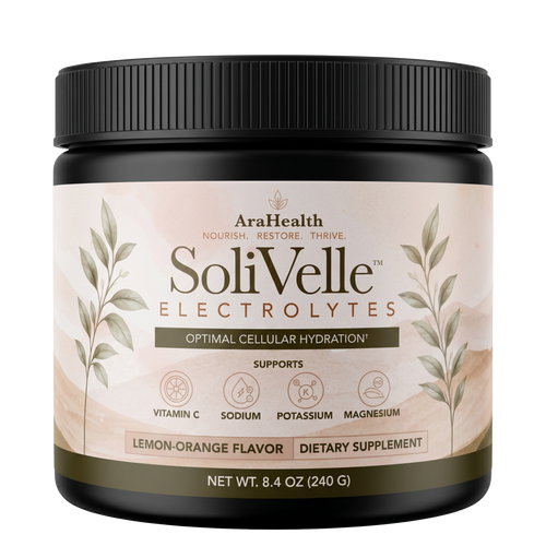SoliVelle electrolyte supplement jar