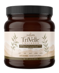 TriVelle triple-peptide collagen supplement jar